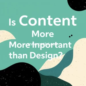 Artistic representation for Is Content More Important Than Design ?