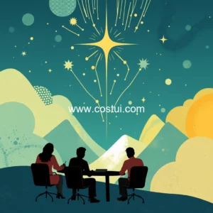 Artistic representation for The Magic Of Project Kickoff Meetings : Where Vision Meets Possibility