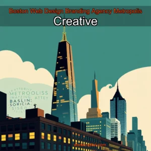 Artistic representation for Boston Web Design Branding Agency Metropolis Creative