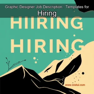 Artistic representation for Graphic Designer Job Description : Templates for Hiring