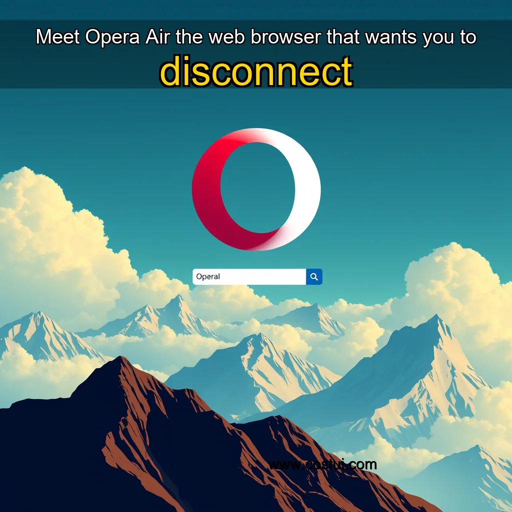 Read more about the article Meet Opera Air  the web browser that wants you to disconnect