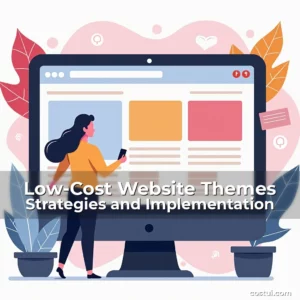 Artistic representation for Low-Cost Website Themes Strategies and Implementation