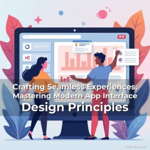 Artistic representation for Crafting Seamless Experiences: Mastering Modern App Interface Design Principles