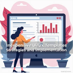 Artistic representation for Inexpensive Ui/Ux Templates Strategies and Implementation