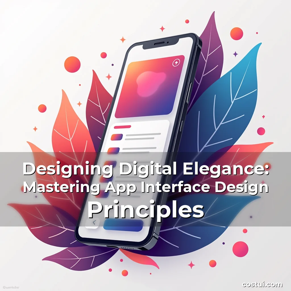 Read more about the article Designing Digital Elegance: Mastering App Interface Design Principles