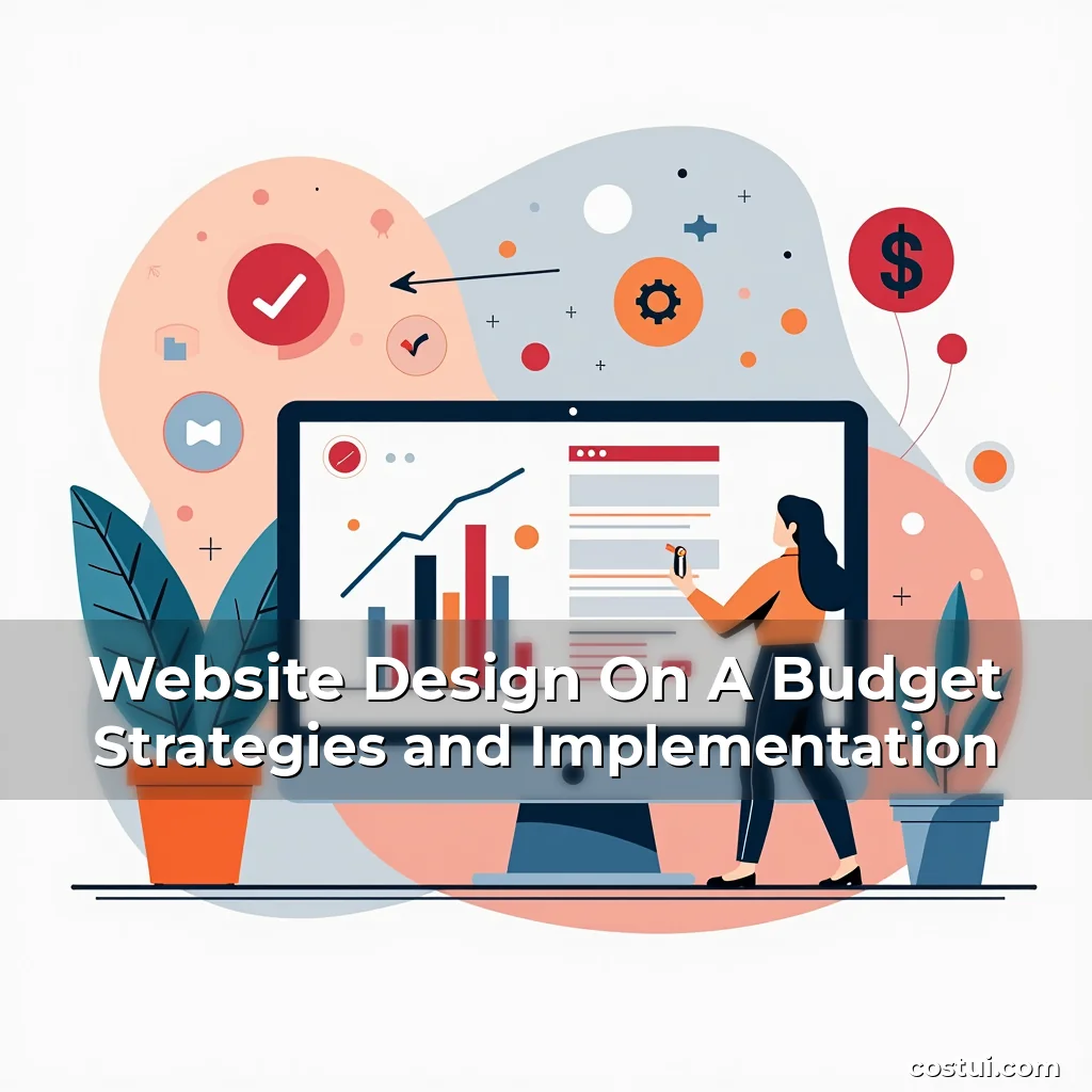 Artistic representation for Website Design On A Budget Strategies and Implementation