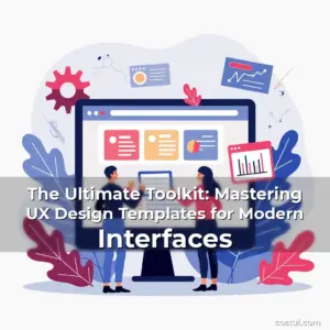 Artistic representation for The Ultimate Toolkit: Mastering UX Design Templates for Modern Interfaces