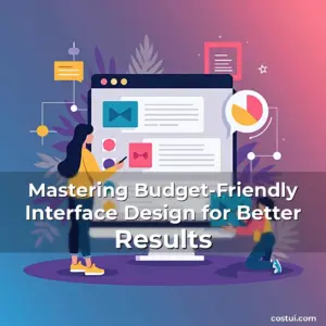 Artistic representation for Mastering Budget-Friendly Interface Design for Better Results