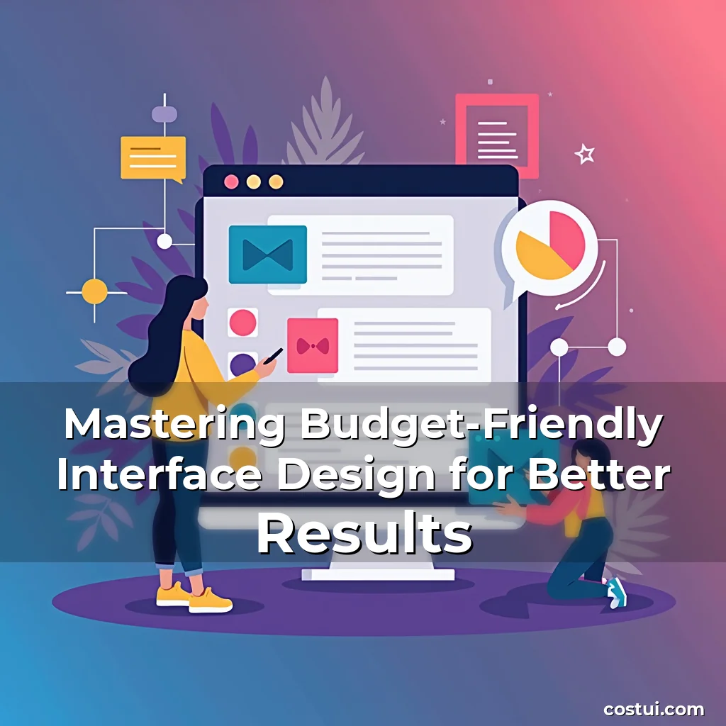 Artistic representation for Mastering Budget-Friendly Interface Design for Better Results