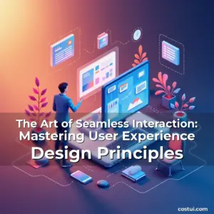 Artistic representation for The Art of Seamless Interaction: Mastering User Experience Design Principles