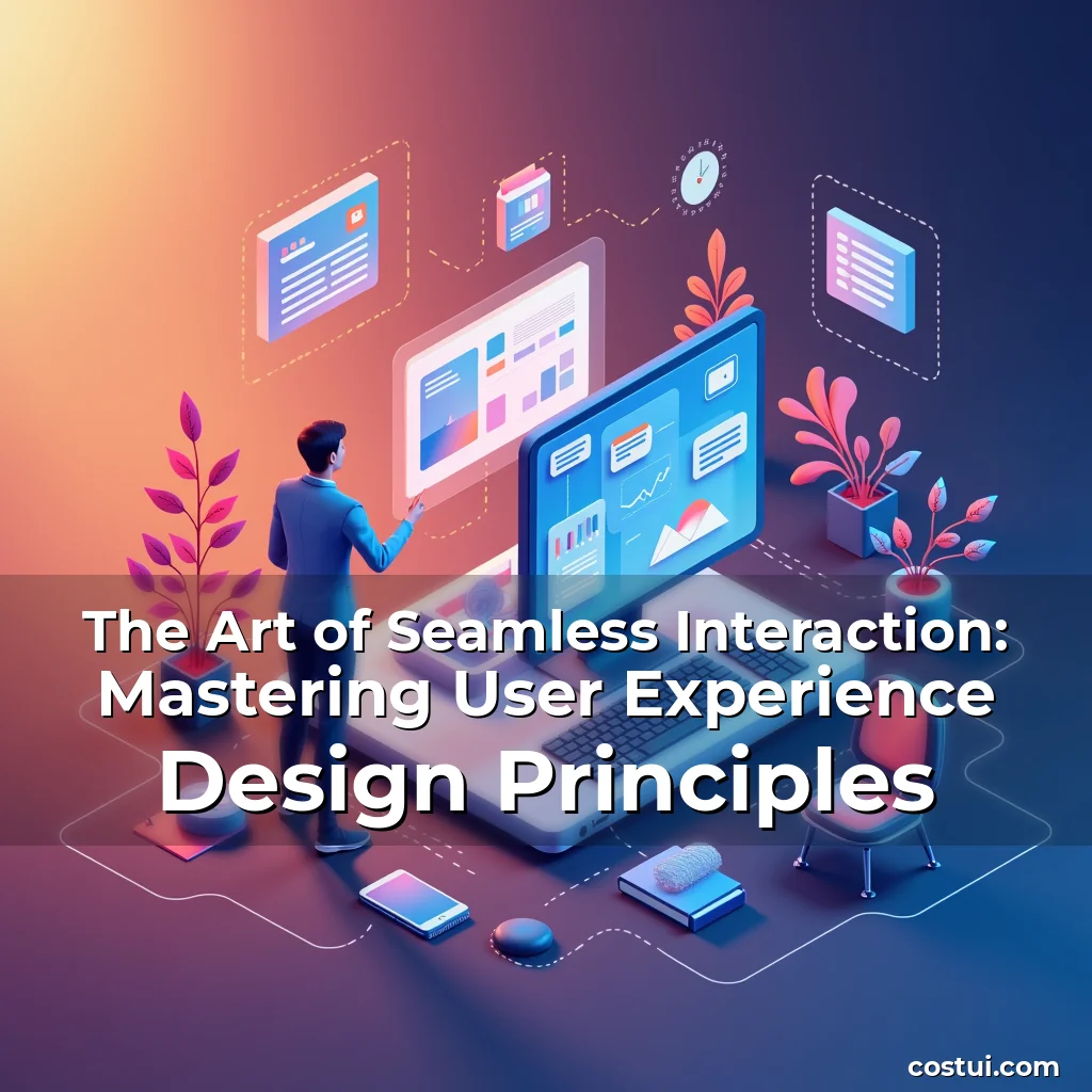 Artistic representation for The Art of Seamless Interaction: Mastering User Experience Design Principles