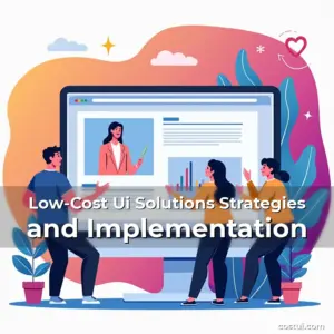 Artistic representation for Low-Cost Ui Solutions Strategies and Implementation