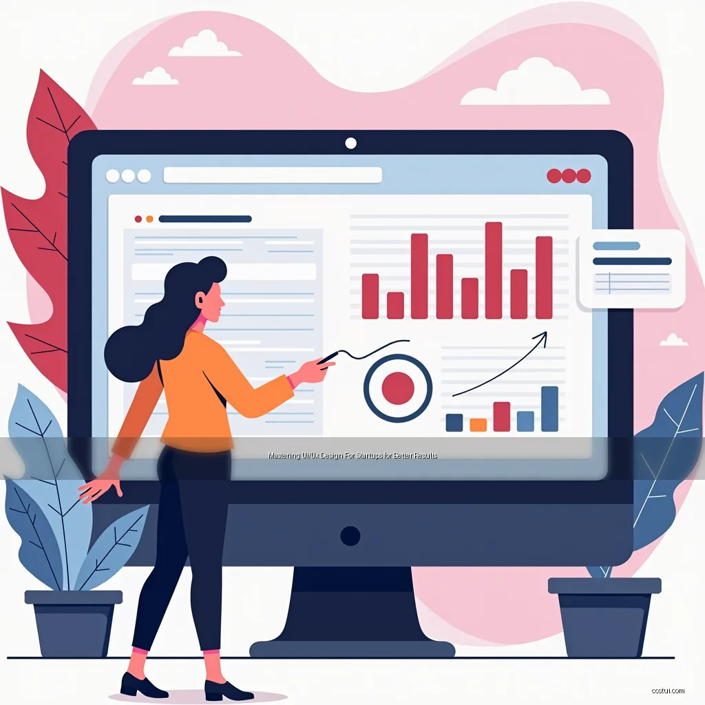 Artistic representation for Mastering Ui/Ux Design For Startups for Better Results