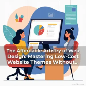 Artistic representation for The Affordable Artistry of Web Design: Mastering Low-Cost Website Themes Without Compromise